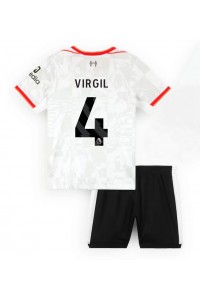 Liverpool Virgil van Dijk #4 Babyklær Tredje Fotballdrakt til barn 2024-25 Korte ermer (+ Korte bukser)